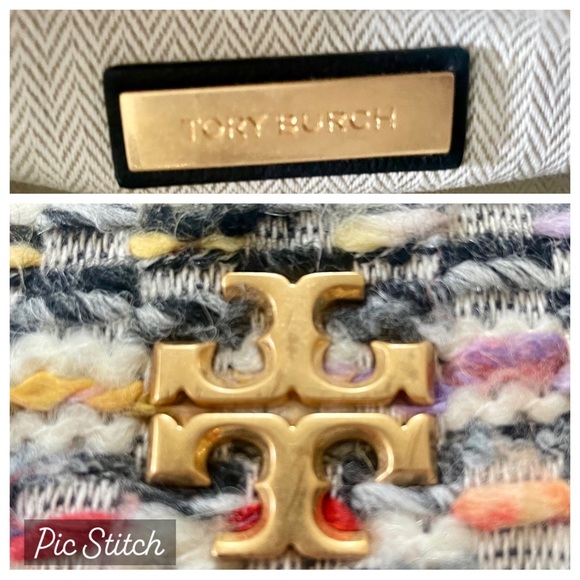 NWOT- Tory Burch Kira Small Tweed Camera Bag Crossbody in Multicolor - Picture 9 of 11